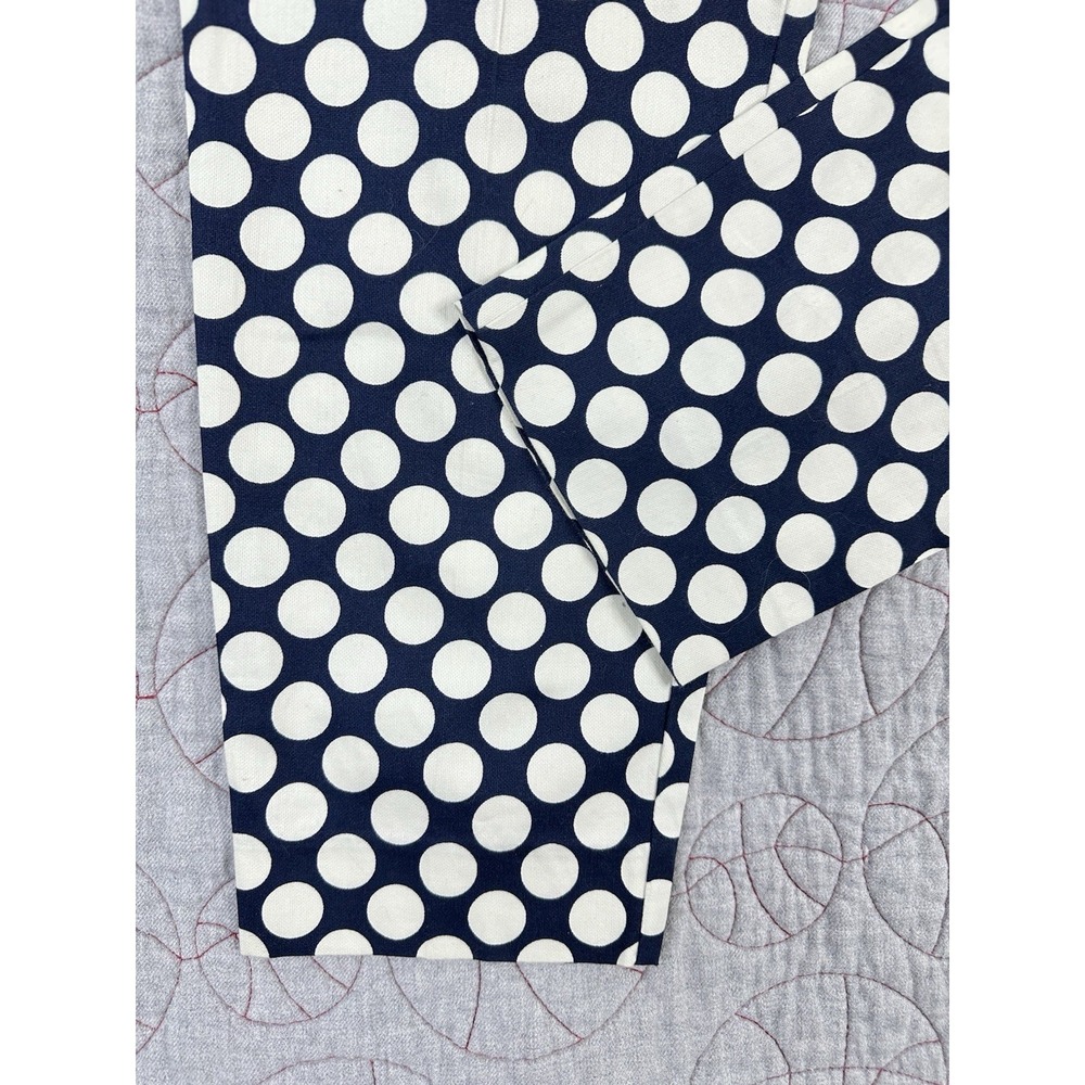 J.Crew City Fit Skimmer Cropped Pants Printed Polka Dot Pants / Women's Size 0 - Picture 2 of 7